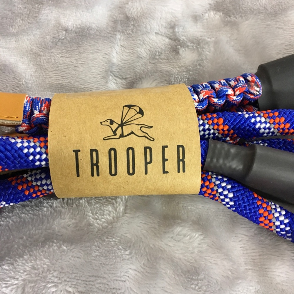 Trooper 60” Lasso Rope Leash Leather Wrist Guard - Picture 2 of 5